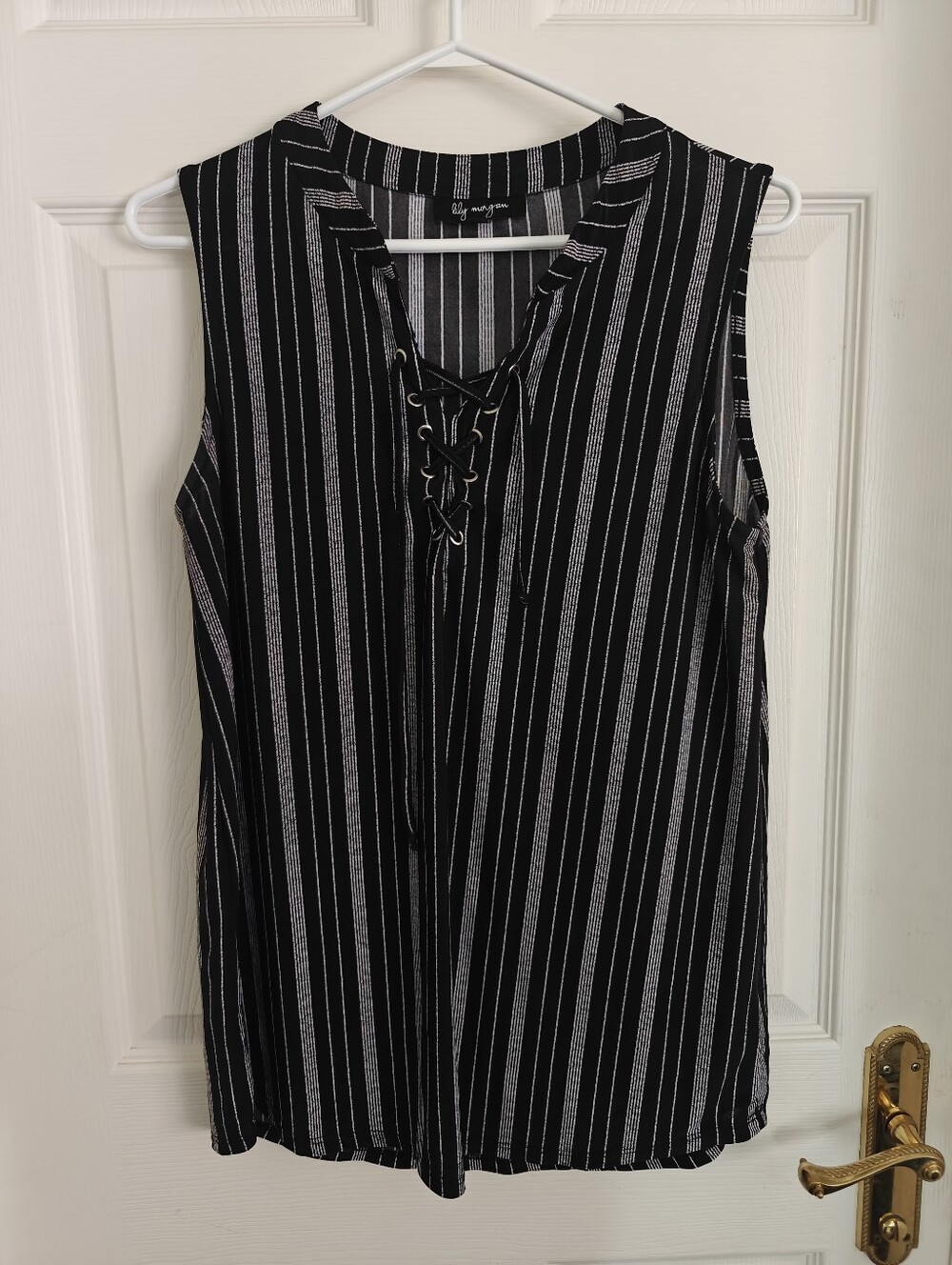 LILY MORGAN Striped Sleeveless Top